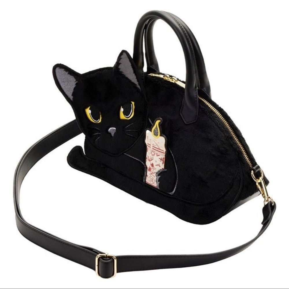 Loungefly Disney Hocus Pocus Binx Holding Candle Crossbody Bag
